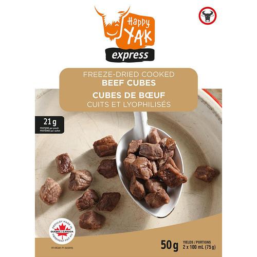 Happy Yak - Freeze-Dried Cooked Beef Cubes (50g)?>