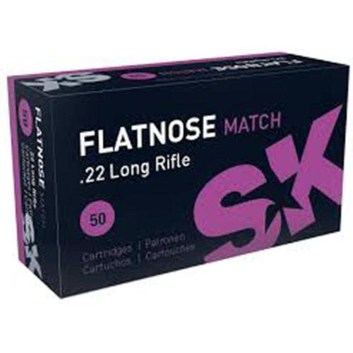 SK Flatnose Match Ammo 22LR 40gr Lead Flat Nose 420157 - Box of 50?>