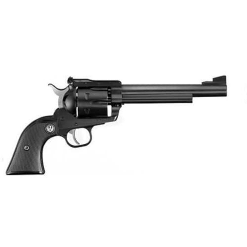 Ruger New Model Blackhawk Single Action Revolver .357 Magnum 6.5" Barrel 6 Rounds Adjustable Rear Sight Checkered Hard Rubber Grips Blued Black 0316?>