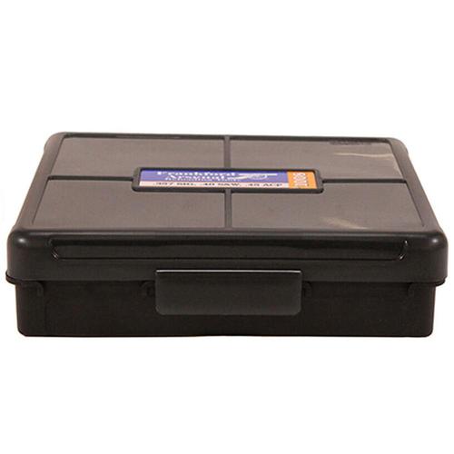 Frankford Arsenal Plastic Hinge-Top Ammo Box 100 Round .40 S&W/.45 ACP and Similar Polymer Gray?>