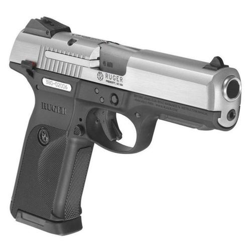 Ruger SR45 Semi Automatic Pistol .45 ACP 4.5" Barrel 10 Round Polymer Grips Stainless Finish?>