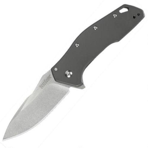 Kershaw Knife Eris Folding 3" Plain Edge Drop Point Blade with Steel Handle 1881?>