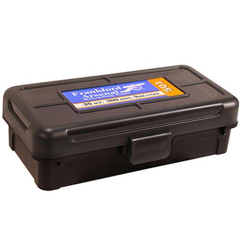 Frankford Arsenal Plastic Hinge-Top Ammo Box 50 Round .380ACP/9mm and Similar Polymer Gray?>