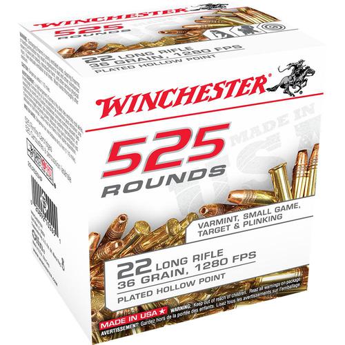Winchester 22lr 525 Value Pack, 36 Grain, Box of 525?>