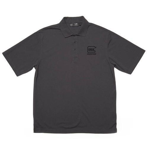 Glock Perfection Men's Polo Carbon Grey, Large?>