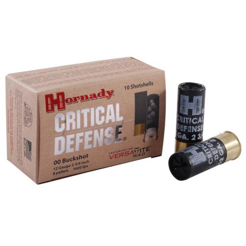 Hornady Critical Defense Ammo 12 Gauge 2-3/4" 00 Buckshot - Box of 10?>