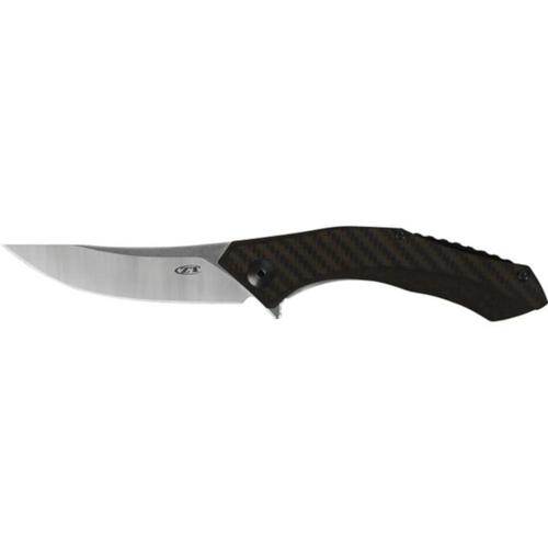Zero Tolerance Folding Knife 3.25" Trailing Point S35VN Steel Blade Carbon Fiber Handle Bronze 0460?>