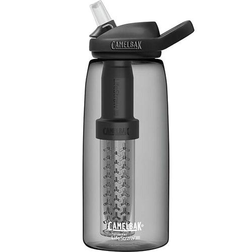 Camelbak Eddy 1L / 32oz Bottle Filtered by LifeStraw, Tritan™ Renew Plastic?>