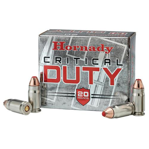 Hornady Critical Duty, 9mm Luger +P 135 Grain, Box of 20?>