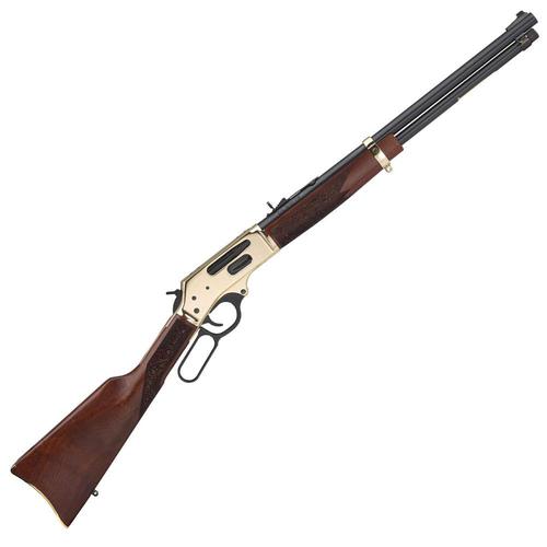 Henry Lever Action Rifle 38-55 Win Side Gate Action 20" Barrel, 5 Rounds, Brass?>