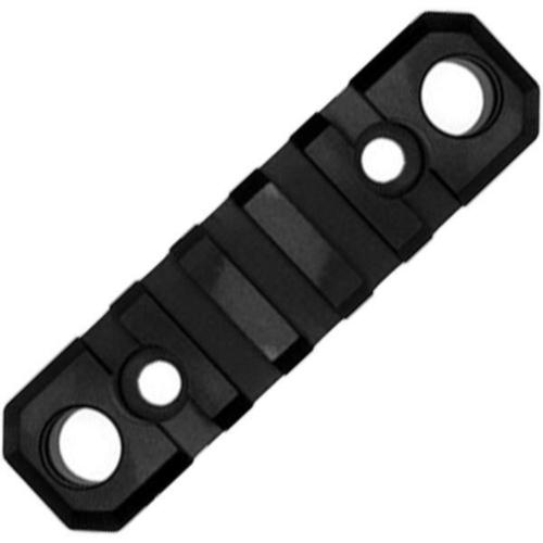GrovTec Key-Mod 5 Slot 3.1" Rail Section with QD Push Button Base Key-Mod to Picatinny Solid Aluminum Type III Black Hard Anodized Finish GTSW231?>