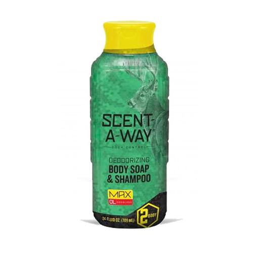 Hunters Specialties Scent-A-Way MAX Scent Eliminator Body Wash/Shampoo 24oz?>