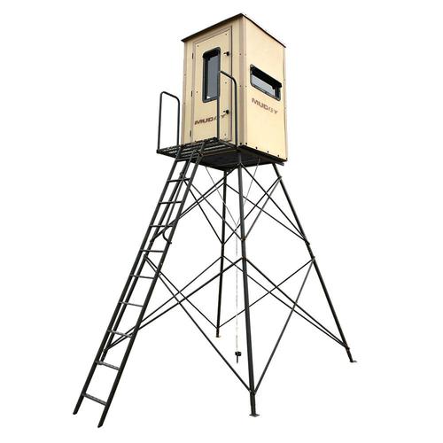 Muddy Outdoors Gunner Box Blind w/ Deluxe 10' Tower?>