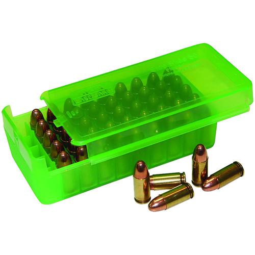 MTM Side Slide Handgun Ammo Box - 9mm Clear Green?>