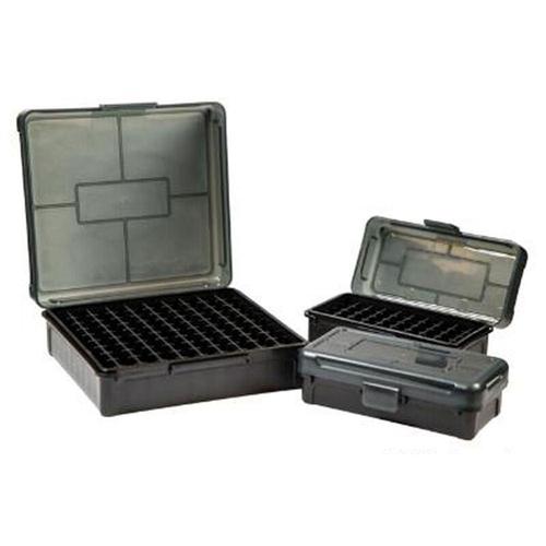 Frankford Arsenal Plastic 50 Round Hinge-Top Ammo Boxes Fits .460 S&W/28 Gauge/.45-70 Govt Polymer Gray?>