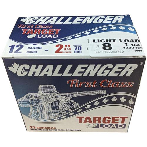 Challenger Target Light Load 12ga 2-3/4" #8 Shot 1oz, Box of 25?>