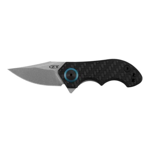 Zero Tolerance Folding Knife 1.8" Clip Point CPM-20CV Stainless Steel Blade Carbon Fiber/Titanium Handle Black 0022?>