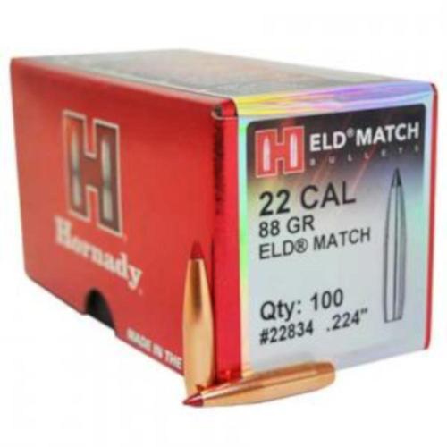 Hornady (QTY 100) 22 Caliber .224 Bullet ELD Match 88gr?>