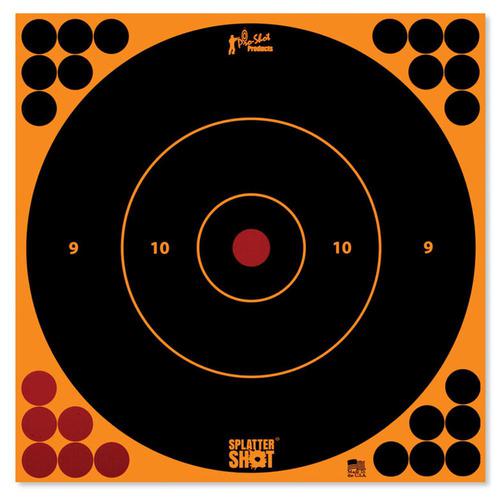 Pro-Shot Splattershot 8" Orange Bullseye Targets 6 Pack?>