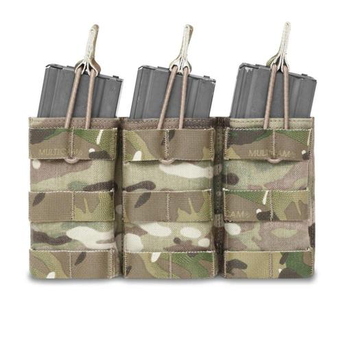 Warrior Assault Systems Triple Open 5.56mm Open Mag Pouch Multi Cam?>