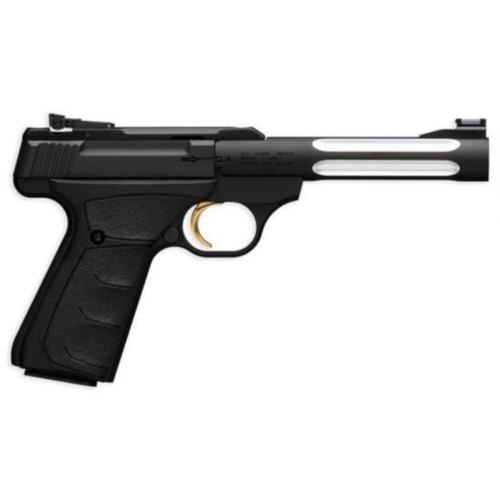 Browning Buck Mark Lite Semi-Auto Pistol .22 LR 5.5" Fluted Barrel 10 Rounds Rubber Overmolded Grips Adjustable Sights Black 051526490?>