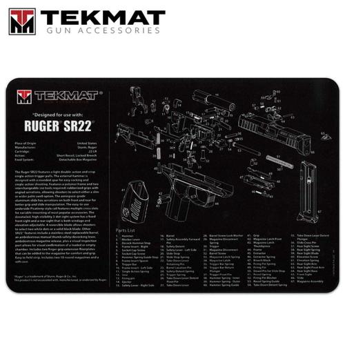 TekMat Ruger SR22 11"x17" Gun Cleaning Mat, Black?>