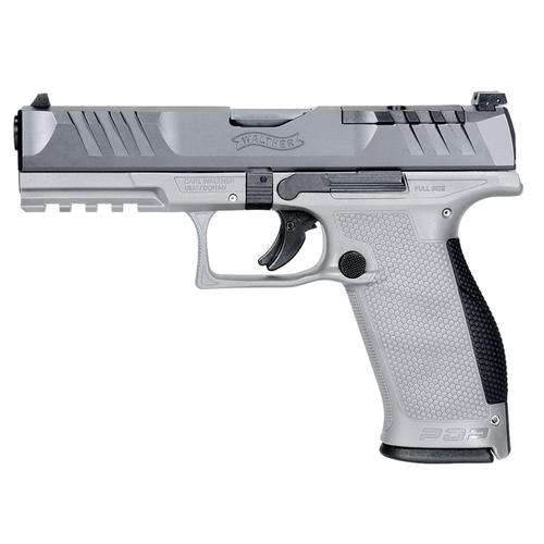 Walther PDP Full Size Two-Tone Grey Frame 9mm Pistol, 4.5" Barrel, 2x10rd Mags?>
