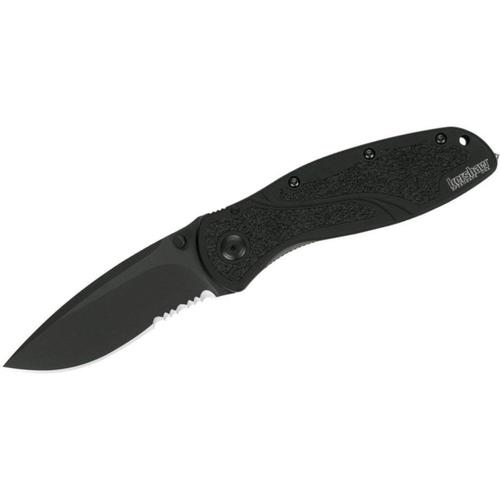 Kershaw Blur Assisted Opening Knife Black 3.375" Blade Black Serr 1670GBBLKST?>