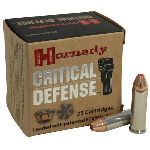 Hornady Critical Defense Ammunition 38 Special +P 110 Grain FTX Box of 25?>