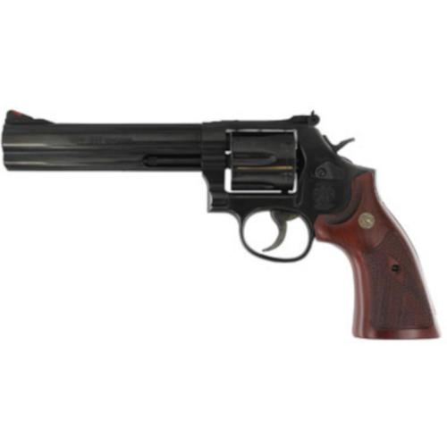 S&W 586 Classic Revolver 357 Magnum 6" Brl Wood Grip Blue Finish 6 Rnd 150908?>