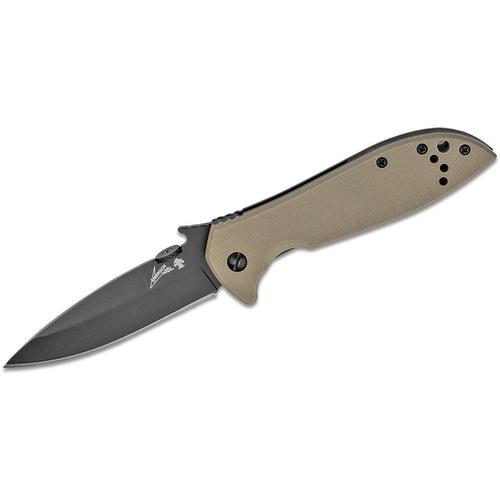 Kershaw Emerson CQC-4K Frame Lock Knife Brown G-10 3.25" Blade Black 6054BRNBLK?>