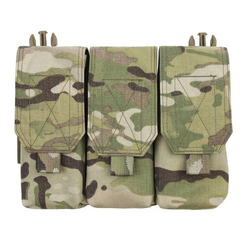 Warrior Assault Systems Detachable Triple Covered M4 Pouch Multi Cam?>