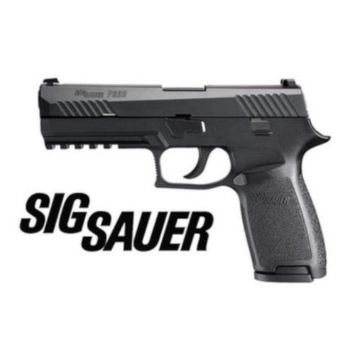 Sig Sauer P320 Semi-Auto Pistol 9mm 4.7" Barrel Nitron Black Contrast Sights 10 Round Accessory Rail?>