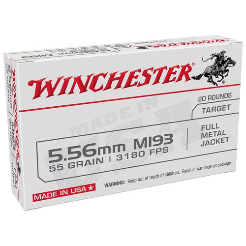 Winchester 5.56 NATO M193 55 Grain FMJ, Box of 20?>