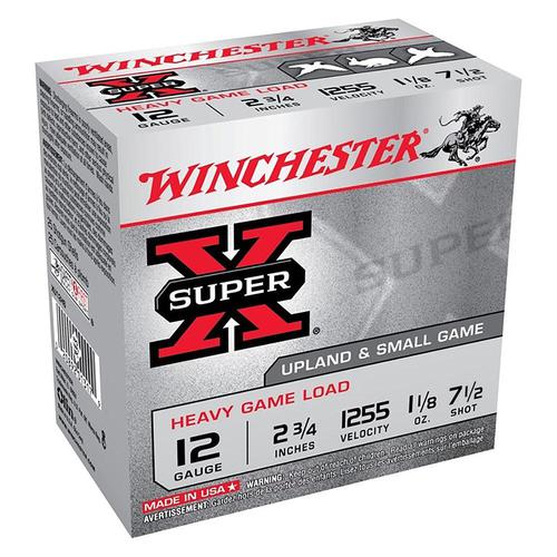 Winchester Super-X 12ga 2-3/4" #7.5 Lead 1-1/8oz, Box of 25?>