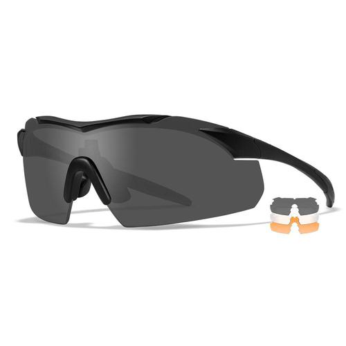 Wiley X Eyewear Vapor Grey/Clear/Rust Lenses Black Frame 3552?>