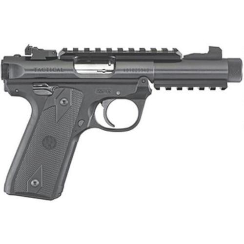 Ruger Mark IV 22/45 Tactical .22 LR Semi-Auto Pistol 4.4" Threaded Barrel Synthetic Grips Black 40149?>