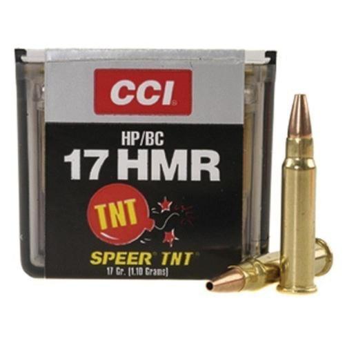 CCI Ammo 17 Hornady Magnum Rimfire (HMR) 17gr Speer TNT Jacketed HP  - Box of 50?>