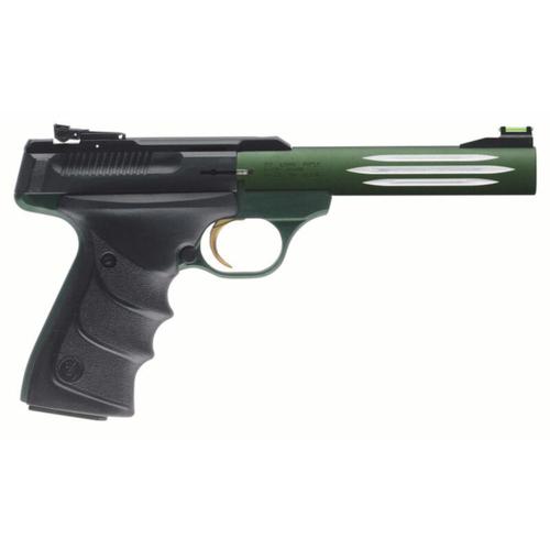Browning Buck Mark Lite Green Semi-Auto Pistol .22LR 5.5" Barrel 10 Rounds Black/Green 051516490?>
