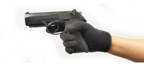 Padded Full Finger Tactical Motorcycle Gloves Black Large?>