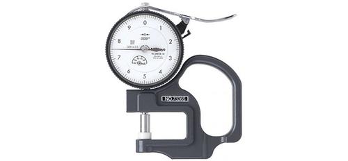 Mitutoyo 7326S Dial Thickness Gauge, Inch, Flat Anvil, Fine Dial Reading Type, 0-0.05" Range, 0.0001" Graduation, Plus /-0.0002" Accuracy?>