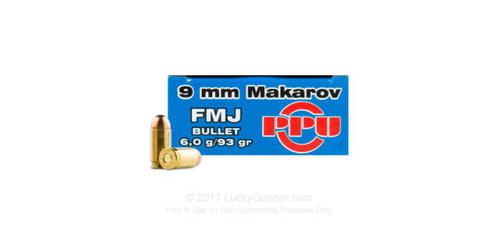 PRVI 9x18 Makarov - 93gr FMJ - 50 Round Box?>
