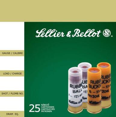 Sellier & Bellot  12 GAUGE 2-5/8" 1 RUBBER BALL AMMO?>