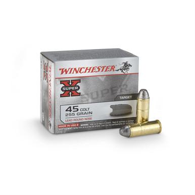 Winchester Super-X Handgun .45 Long Colt 255 Grain LRN 20 rounds?>
