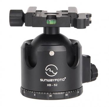 Sunwayfoto          	52mm Low-Profile Ball Head with Quick-Lever Clamp?>