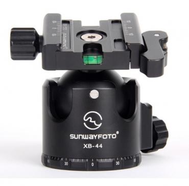Sunwayfoto          	44mm Low-Profile Ball Head with Quick-Lever Clamp?>
