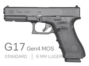 Glock          	Glock G17 Gen 4 MOS 9x19 Fixed Sights?>