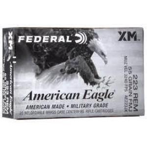 Federal American Eagle 223Rem 55gr FMJBT Ammunition?>