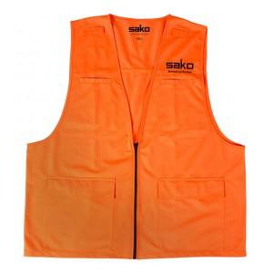 Sako Blaze Orange Zipper Vest - 3XL?>