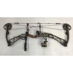 Used Elite Synergy RH 60 - 70# Compound Bow - Camo *PACKAGE*?>